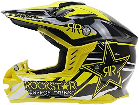 JPFCAK Offroad Motorcycle Helmet Four Wheels Mountain Bike Helmet ECE For Women Men Adult - Yellow (S-XXL),Yellow-S=55-56cm