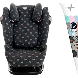 JANABEBE Funda para Cybex Gold Solution M, Solution M-Fix y Solution S-Fix Blue Heart