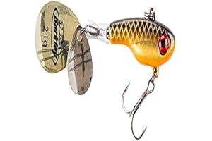 Berkley Spintail leurre hybride Jig Spinner, équipé d'hameçon Fusion, Appât artificiel, Multicolore, Pointe aiguille, Acier à haute teneur en carbone