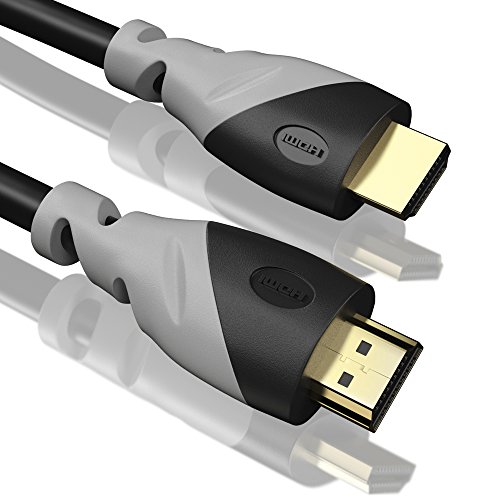 2m – Ultra HD 4k HDMI Kabel 1.4a / 2.0 | High Speed with Ethernet | neues Modell 2015 / Kabel 3 fach geschirmt / inkl. Stecker- und Kontaktschirmung | 4K Ultra HD 2160p / Full HD 1080p | 3D / ARC / CEC | zwei Meter - 2