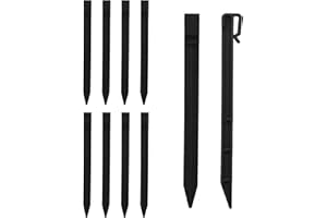SLDHFE Lot de 50 piquets d'ancrage pour bordure de jardin, piquets de sol en plastique pour support de plantes, 25,4 cm