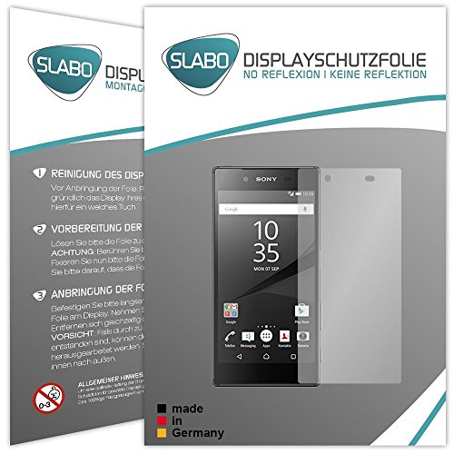 4 x Slabo Displayschutzfolie für Sony Xperia Z5 Displayfolie Schutzfolie Folie Zubehör "No Reflexion" MATT - entspiegelnd MADE IN GERMANY