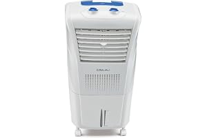 Bajaj Frio New Personal Air Cooler 23L Mini Cooler Inverter Compatability 20Ft Powerful Air Throw Ice Chamber 3 Yrs Warranty (1 Yr Standard + 2 Yrs Extended Warranty) White