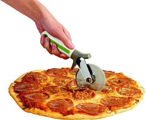 Chef´n 103-280-120 FreshForce Pizza-Schneider mit Schleifeinheit, weiß / grün - 7