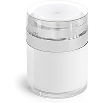 Dispenser Crema Viaggio 4 Vasetti Airless 50/30/15 Ml - Bottiglie Sottovuoto Per Creme Da Viaggio Pompa Airless Da Viaggio