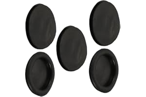 TA-VIGOR 5Pcs Rubber Blanking Grommet, 45mm Black Rubber Grommets Electrical Holes Cable Wire Gaskets Protector for Wires, Plugs, Cables Holes, Car, Boat, Pump, Plumbing, Cable Wiring