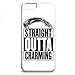 Produktbild Smartcover Case Straight outta Charming z.B. für Iphone 5 / 5S, Iphone 6 / 6S, Samsung S6 und S6 EDGE mit griffigem Gummirand und coolem Print, Smartphone Hülle:Iphone 6 / 6S weiss