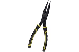 Stanley Fmht0-70812 Pince à Bec Long Gamme Fatmax- Mécanisme Pivot - Plus De Force De Coupe - Corps Forgé En Acier - Traitement Thermique - Mâchoire Effilée - Poignée Soft Grip