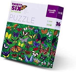 Crocodile Creek 4067-9 Thirty-Six Butterflies l 300 Piece Jigsaw Puzzle in Canister