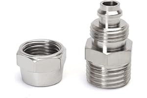 EZQNIRK 1pcs pneumatische Armaturen Faden BSP Schnellanschluss für Schlauchrohranschlüsse,3/8",OD 8MM
