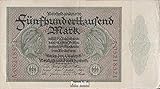  Deutsches Reich Rosenbg: 87b, Reichsdruckerei 8stellige Kontrollnummer 1923 500.000 Mark (Banknoten für Sammler)