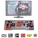 pandora box [NEUESTES UND GROSSSTES 3D-SYSTEM]: Die Key 7 3D Arcade-Konsolenmaschine unserer Retro Pandora basiert auf dem neuesten 3D-System. Über 2000 (2167) Retro-Arcade-Spiele und ein Bonus von 10 modernen 3D-Spielen. Kehren Sie zum Spaß Ihrer bevorzugten klassischen Arcade-Maschinen zurück oder erleben Sie die neuesten 3D-Spiele.