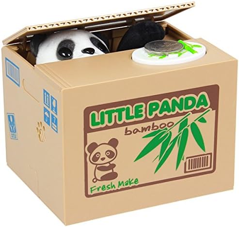 Flyto 11.5CM Itazura Coin Bank Panda Saving Pot Coin Bank for Coin Collection