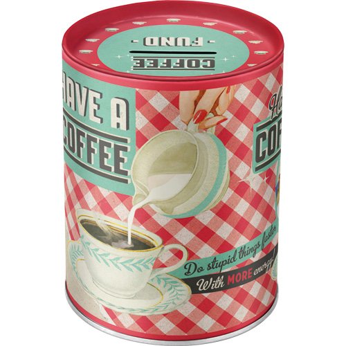 Nostalgic-Art 31007 Say it 50’s Have A Coffee, Spardosen - 2
