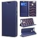 Produktbild SMART LEGEND Huawei Honor 7X Hülle, Lederhülle Ledertasche Hülle Blau Schutzhülle Premium PU Leder Flip Case Protective Cover Innere Transparent Weiche Silikon Bookcase Handy Tasche Schale mit Kartenfächer Magnet Standfunktion Etui für Huawei Honor 7X