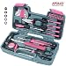 Produktbild Apollo Werkzeugkoffer 39-teiliges DIY Haushalts-Werkzeugset in Pink Rosa in Werkzeugbox - Großartiges Geschenk für Frauen oder Mädchen