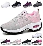  2019 Zapatos cuña Mujer Zapatillas de Deportivas Plataforma Mocasines Primavera Verano Planas Ligero Tacon Sneakers Cómodos Zapatos para Mujer Negro Gris Blanco