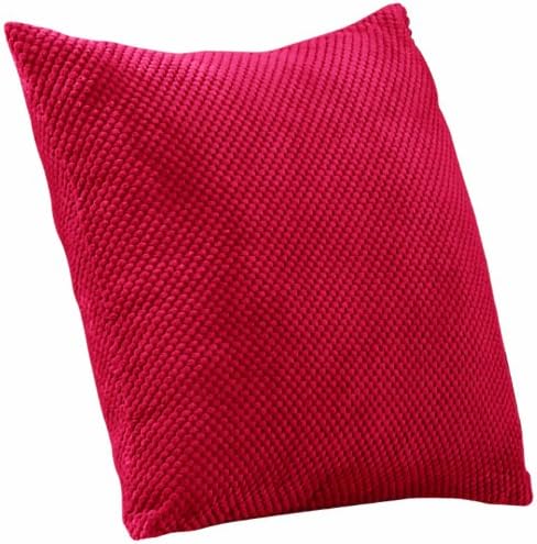 Mason Gray - Chenille Spot - Dotted Texture Large Scatter Cushion - 55x55cm (22x22""), Red
