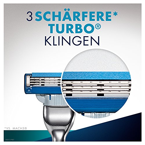 Gillette Mach3 Turbo Rasierklingen Für Männer, 12 Stück - 3