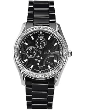 Stella Maris Damen-Armbanduhr Analog Quarz Premium Keramik Diamanten - STM15M4
