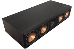 Klipsch Reference Premiere RP-504C II Center Channel Heimkino-Lautsprecher mit aktualisierter Tractrix-Horn und Port-Technologie und 13,3 cm (5,25 Zoll) Tieftöner für kristallklaren Dialog in Ebenholz