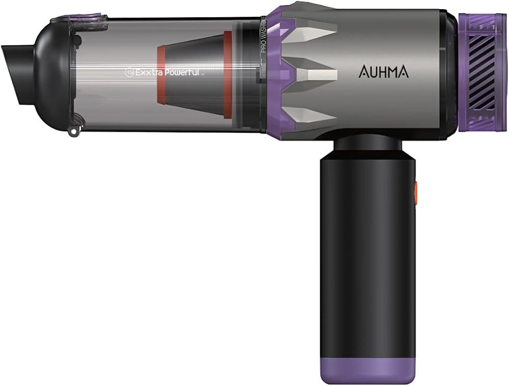 Auhma AHV-29 Kablosuz Araç Süpürgesi 220W 22000Pa Güçlü Vakum & Üfleme Özellikli Şarjlı Oto Süpürge