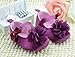 DEHANG Baby Girls Toddlers Purple Flower Non-slip Soft Sole Crib Indoor Shoes Purple 9-12 Month