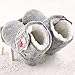 Koly Baby Girls Winter Warm Soft Sole Crib Button Flats Cotton Boot Toddler Prewalker Shoes