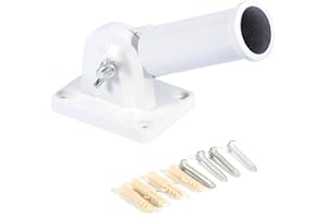 Ejoyous Portabandiera a Parete, Asta Portabandiera in Acciaio Inox con Staffa Regolabile e Viti