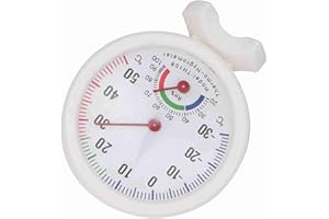 QCWWY Termometr Wewnętrzny, Wskaźnik Wilgotności Termometr Pokojowy Wewnętrzny Analogowy Miernik Temperatury Wilgotności Mete Naścienny Termometr Analogowy Miernik Higrometru dla Przemysłu Domowego