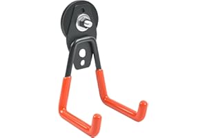 OCEUMAOA Ganci Magnetici,Calamite Potenti, Ganci Garage Doppio, Base Magnetica 43mm,Con Rivestimento Antiscivolo e Viti di Montaggio, per Giardino, Garage, Stanza Degli Attrezzi (arancione)