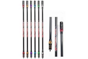 SHARROW Tir à l'arc Stabilisateur d'arc de Carbone 18" 24" 27" 30" 34" Barre d'équilibre Barre Principale Tige d'extension Stabiliser pour Arc à Poulies et Arc Classique