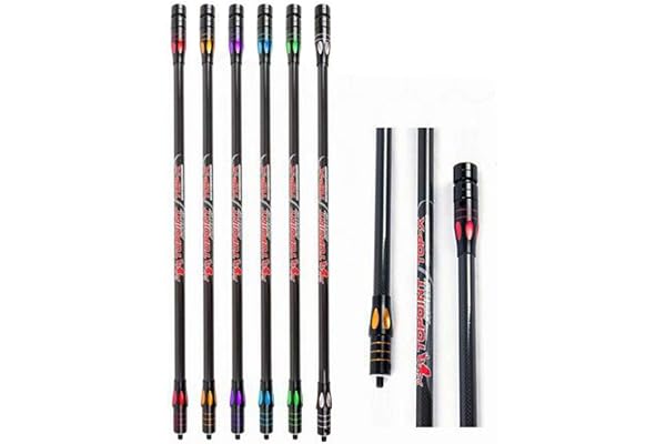 SHARROW Tir à l'arc Stabilisateur d'arc de Carbone 18" 24" 27" 30" 34" Barre d'équilibre Barre Principale Tige d'extension Stabiliser pour Arc à Poulies et Arc Classique