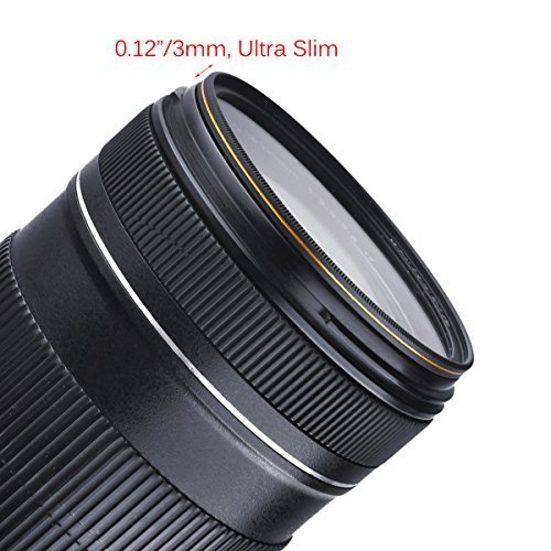 Filtre UV MC 52mm Filtre ultra fin protection ultraviolets rev  tement 16 couches pour objectif DSLR Canon Nikon Sony