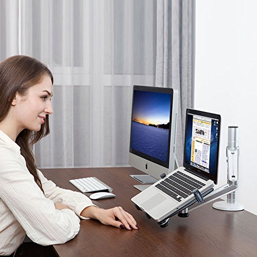 OPUS 2 344322 Arm für 25,4-38,1 cm (10-15 Zoll) Laptop/22,86-25,4 cm (9-10 Zoll) Tablet matt aluminium/ weiß - 5
