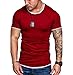Produktbild Männer Kurzarm Shirt Sommer,Tomatoa Herren Sommer T-Shirt Kurzarmshirt Top Shirt O-Neck t Shirts Sport T-Shirt Sweatshirt Moderner Kurzarm Regular fit Hemd M - XXXL