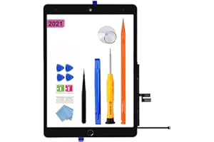 JPUNG [NO LCD] Digitizer für iPad 9 (2021 Veröffentlicht) Display Glas Touchscreen 10.2'', für 9. Gen Modell (A2602 A2603 A2604 A2605) Ersatz Bildschirm,mit Home-Button, Toolset