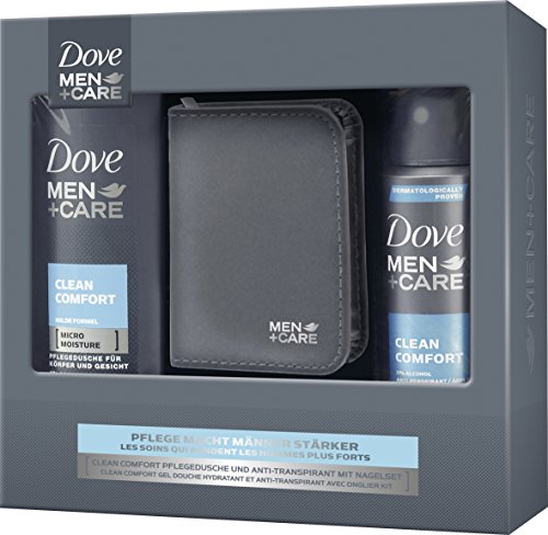 Dove Men+Care Geschenkset Clean Comfort mit Nagelset, 1er Pack