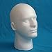 Foam Model Head, FEITONG Male Styrofoam Mannequin Manikin Head Model Foam Wig Hair Glasses Display (1Pc, white)