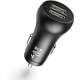 TECKNET Car Charger, 2 USB Port 5V/4.8A/24W Car Adapter with LED Indicator for iPhone, iPad, Samsung, HTC, Blackberry, Huawei