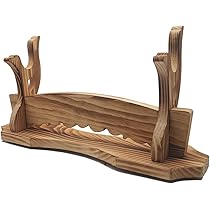 Supporto Per Spada In Legno - Display Orizzontale Per Katana, Wakizashi E Spade Samurai - Foto 2