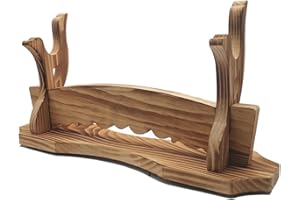 MANNIFEN Support d'épée Katana Support de présentoir pour Tanto Samouraï Wakizashi Genji Japonais Armes japonaises (1 niveaux)