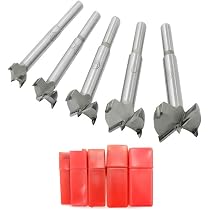 Lot De 5 Mèches Forstner - 40/45/50/60/70mm - Pour Bois, Plastique Et Contreplaqué - Percage Précis Pour Charnières Et Meubles