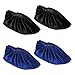 Produktbild Newkeen 2 Paare Velvet AntiSlip Anti-Rutsch Schuhüberzieher,überschuhe überzieher Schuhüberzieher Shoe Cover Hülle,wiederverwendbar überschuhe Staubfrei,Für die meisten erwachsenen,Schwarz+Blau