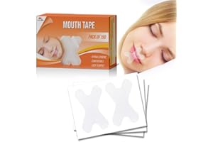 Anti-Snoring Mouth Tape (Pack of 150) - Sleep Strips for Reducing Mouth Breathing & Snoring Prevention with Strong Adhesive - All Night Wear, Skin-Safe Taping - by Mobi Lock