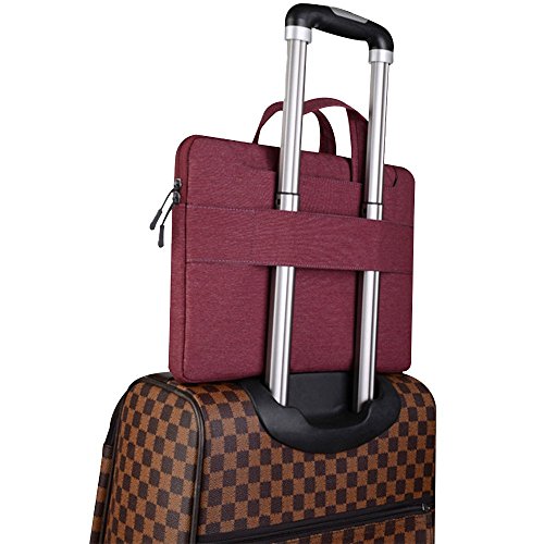 Cuitan 13-13.3 Zoll Notebooktasche für Apple MacBook / Acer / Asus Zenbook / Dell / Toshiba, Laptoptasche Laptophülle Handtasche Schultertasche Umhängetasche Sleeve für Notebook 13″-13.3″ – Lila - 3