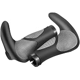 BİKE SKY BRIVIGA - 135mm Siyah-Gri Al&uuml;minyum Bisiklet Gidon Ergonomik Elcik (1.Sınıf KALİTE)