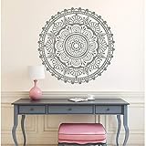 Mandala Autocollant Autocollant Mural Decal Chambre Salon Décoration Marocain Motif Boho Stickers Muraux Papier Peint 57X57cm