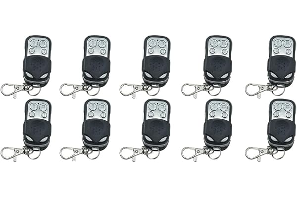 Lots de 10 télécommandes universelles pour portail automatique à 433,92 MHz, Nice, etc