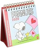 Peanuts Premium-Postkartenkalender. Postkartenkalender 2020. Wochenkalendarium. Spiralbindung. Format 16,5 x 17,7 cm by 
